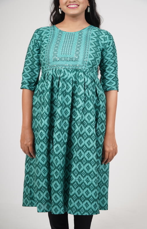 Aqua Green Kurti