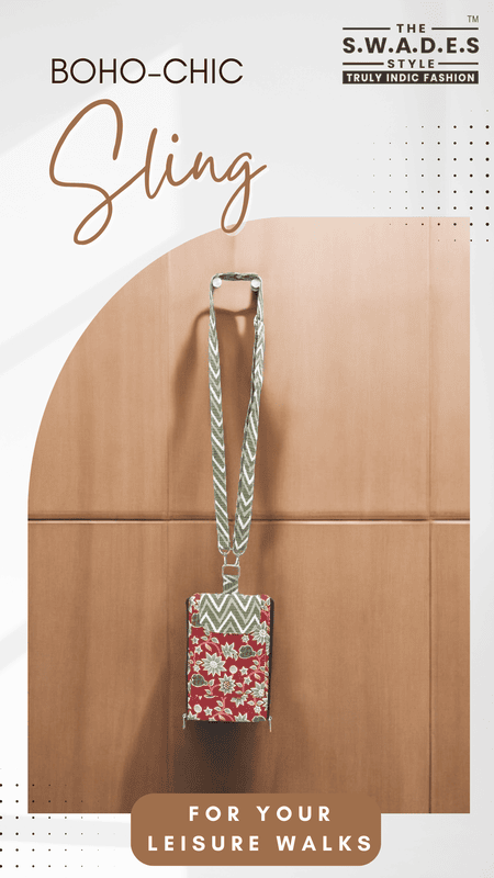 Boho-Chic Floral Sling Bag