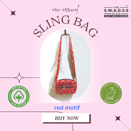 Red Motif Sling Bag