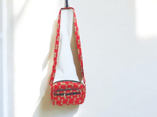 Red Motif Sling Bag