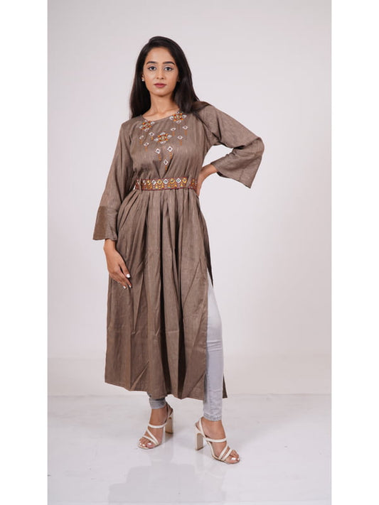 Umber Brown Kurti