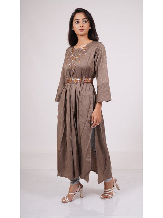 Umber Brown Kurti