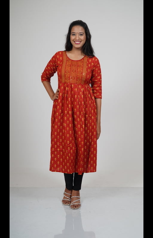 Red Designer Kurti